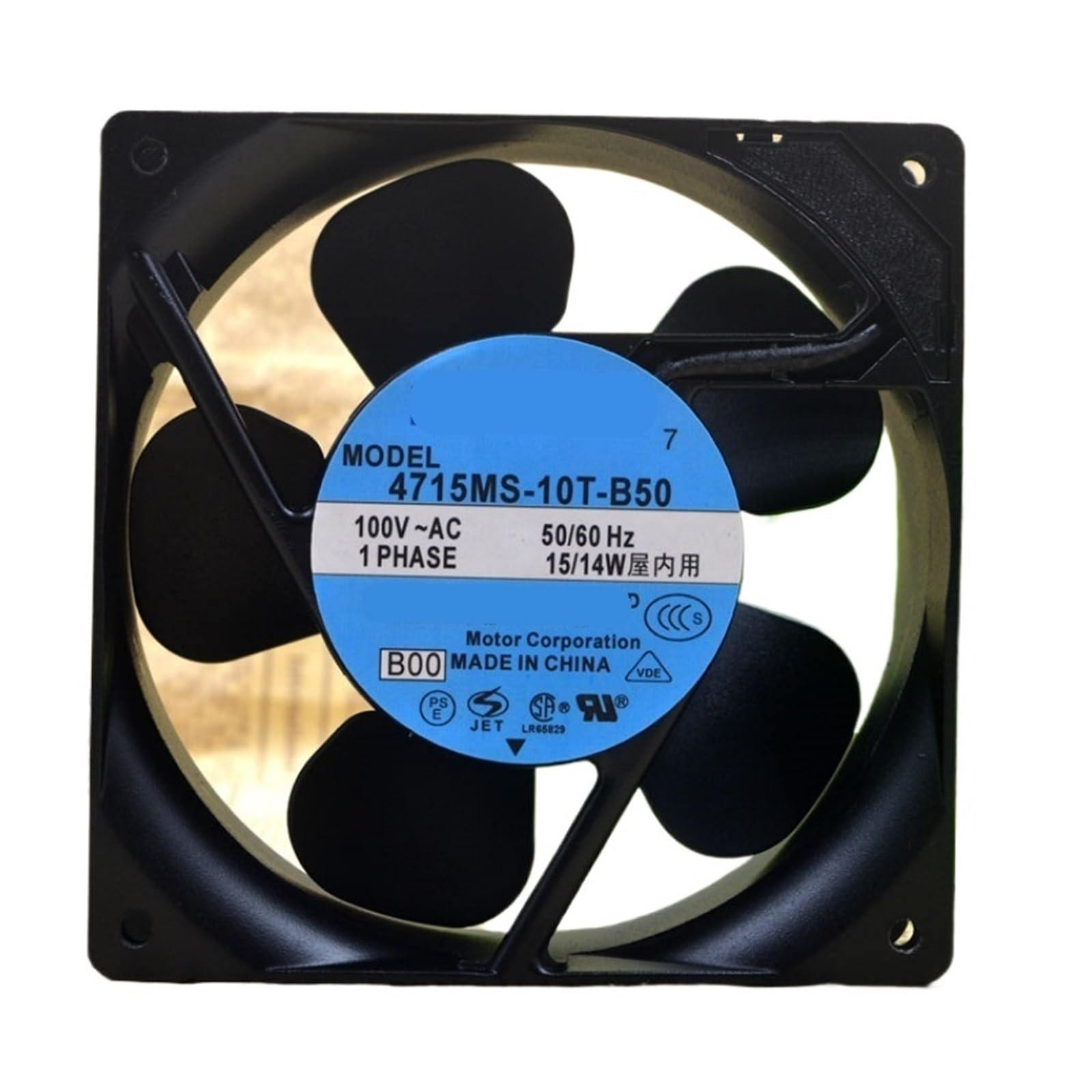 SJJBVPYX 4715MS-10T-B50-B00 4715MS-10T-B40-B00 4715MS-10T-B30-B00 4715MS-10T-B20-B00 Cooling Fan 100V 120x120x38mm(4715MS-10T-B50-B00)