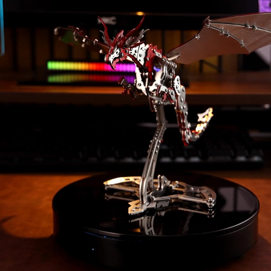 3D Metall Puzzle Erwachsene Donner-Flugsaurier Montage Kit 373 Stück | Beweglichen Gelenken Angenehme Haptik Für Modellbauer Technikfans Fördert Logisches Denken Feinmotorik Und Problemlösung