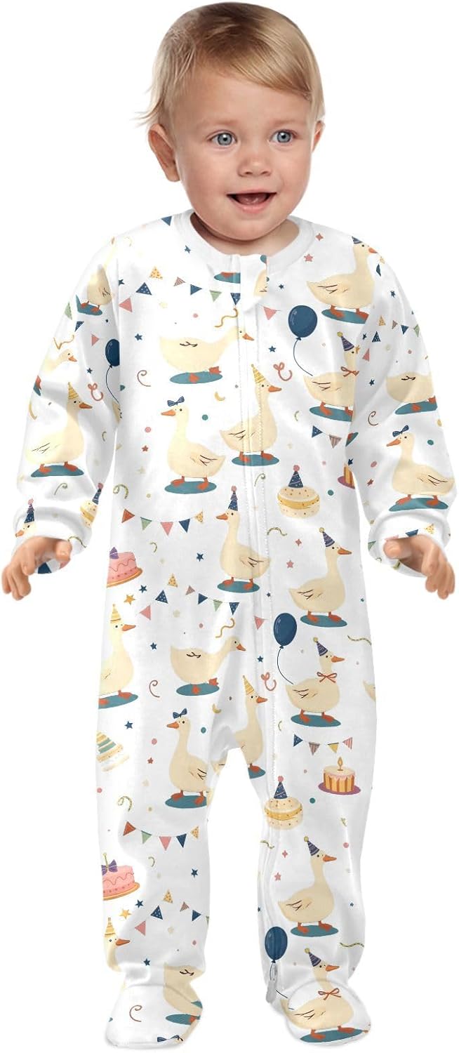 Dussdil Baby One-Piece Footies Newborn Rompers Pajamas Cotton Footed Pjs for Sleep Play Boys Girls 3 6 9 12 18M - Image 3