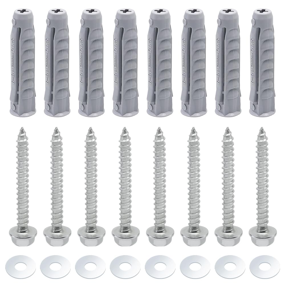 30 Set Vis et Chevilles Murales M10 x 50 mm Vis Fixation Murale en