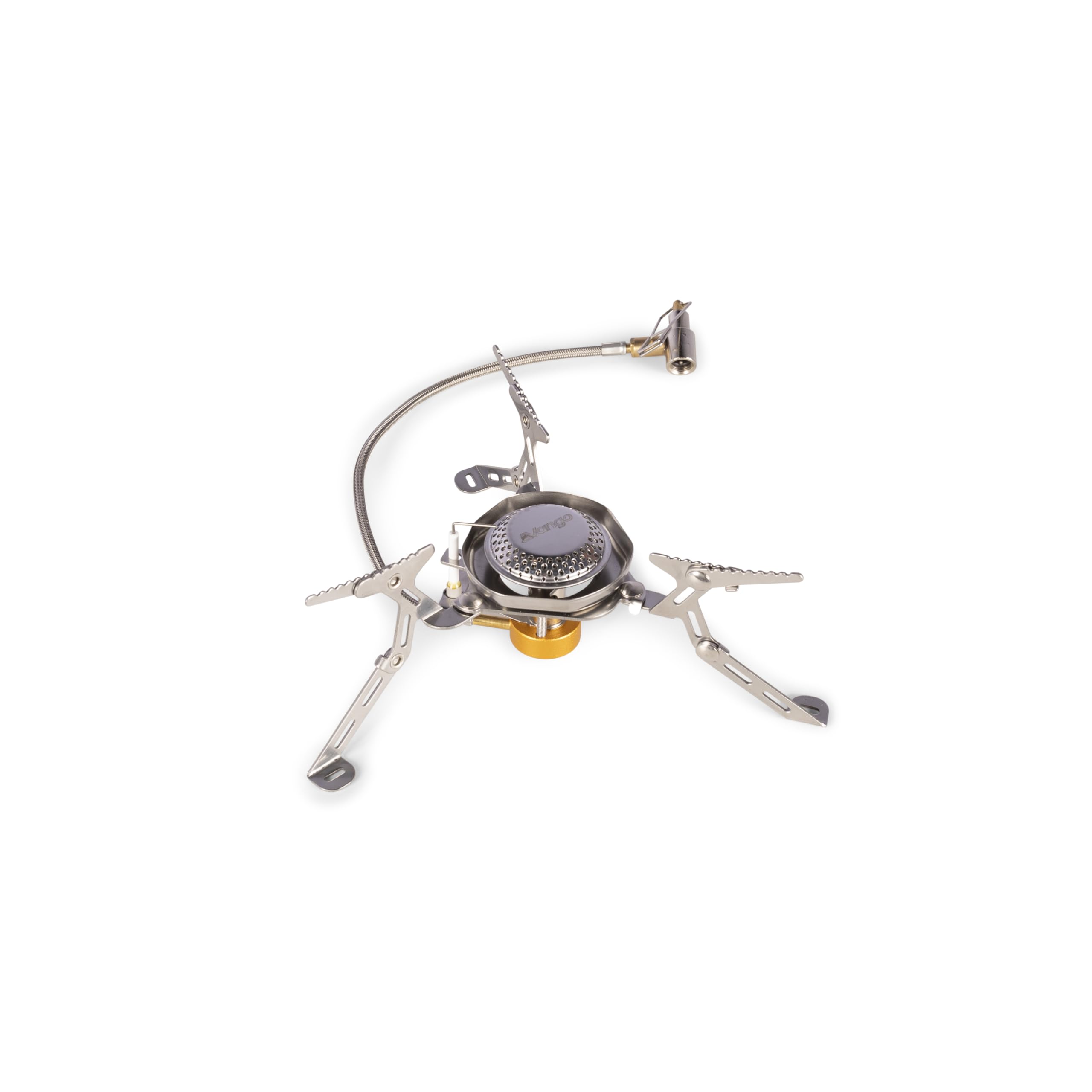 Vango Firestorm Spark 3900W Windproof Camping Gas Stove Portable Collapsible Outdoor Camping Stove with Piezo Ignition Backpacking Burner for Outdoor Cooking Hiking Picnic and Trekking