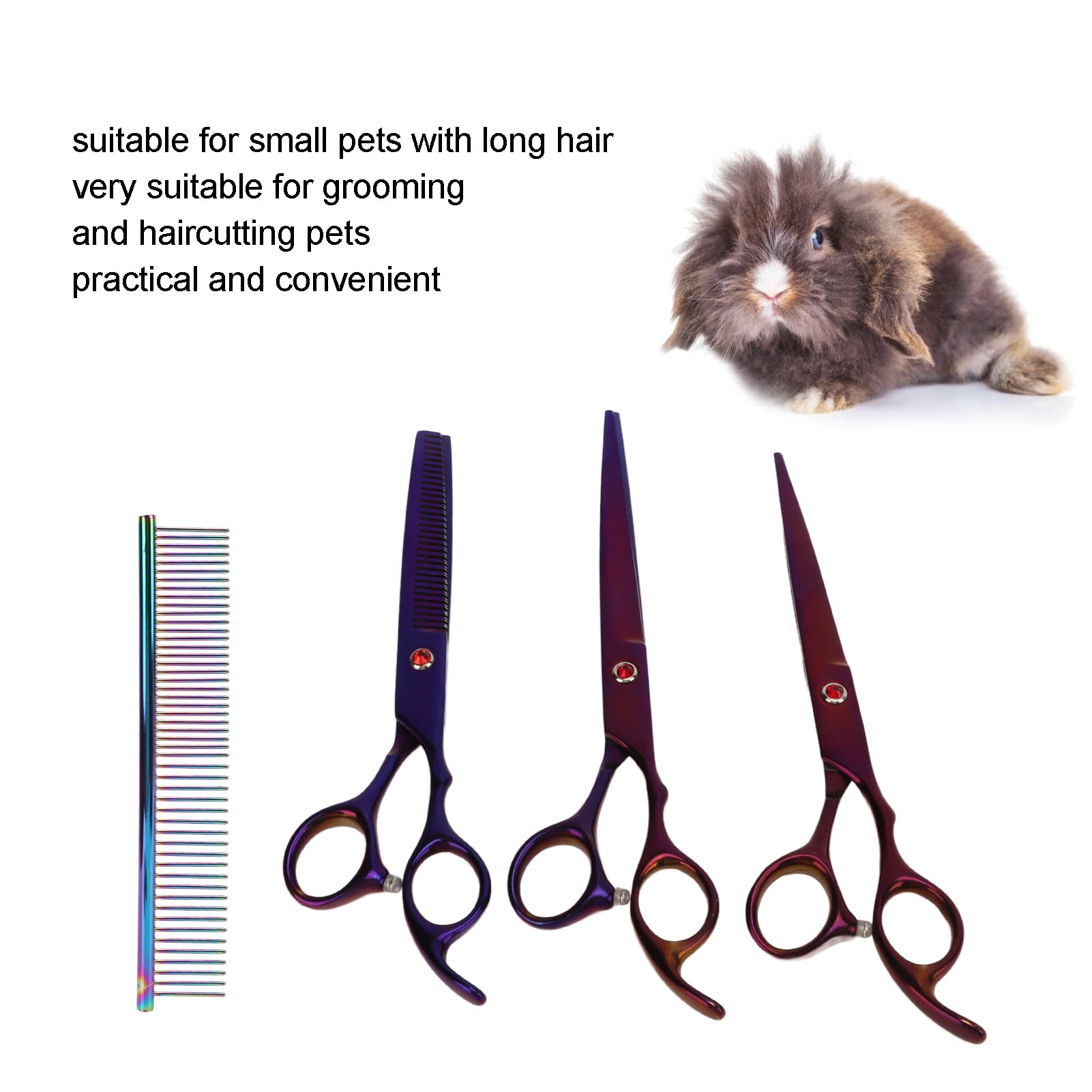 5 Pièces Ciseaux De Toilettage Professionnels Pour Chiens, Kit De Ciseaux De Toilettage Pour Chien De 7 Pouces Ciseaux Pour Chien Et Chat Ciseaux De Toilettage Pour Animaux De Compagnie En Acier