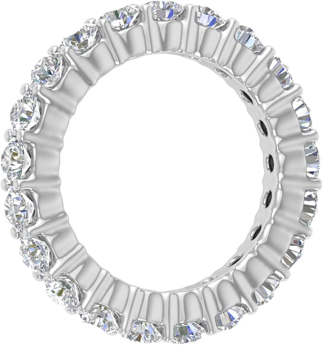 2 1/2 Carat Prong Set Diamond Eternity Ring Band in 14K Gold (SI1-SI2 Clarity)
