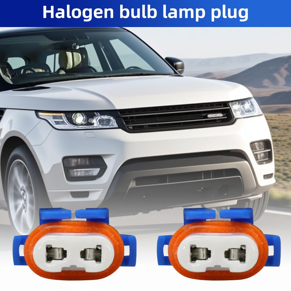 Riloer 2x 9005 Hb3 Cable Conector de Soporte de Bombilla de Faro, Conector de Soporte de Bombilla Recto 12/24 V, para a la Mayoría de Coches, SUV, furgonetas y camiones