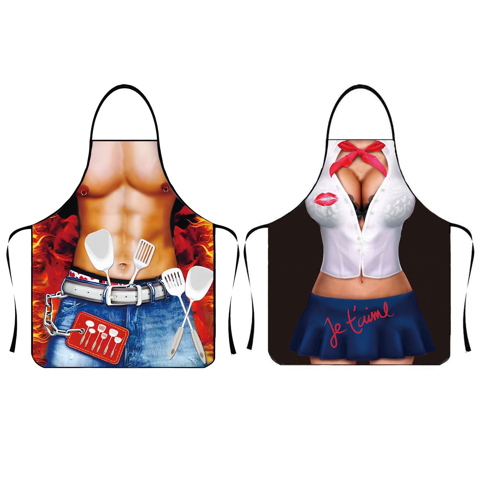 Winwild Delantal de Cocina Divertido Delantal de Cocina Creativo Sexy Delantal de Cocina Divertido Delantal de Barbacoa para Hombres Regalo de Barbacoa para Hombres Mujeres Navidad