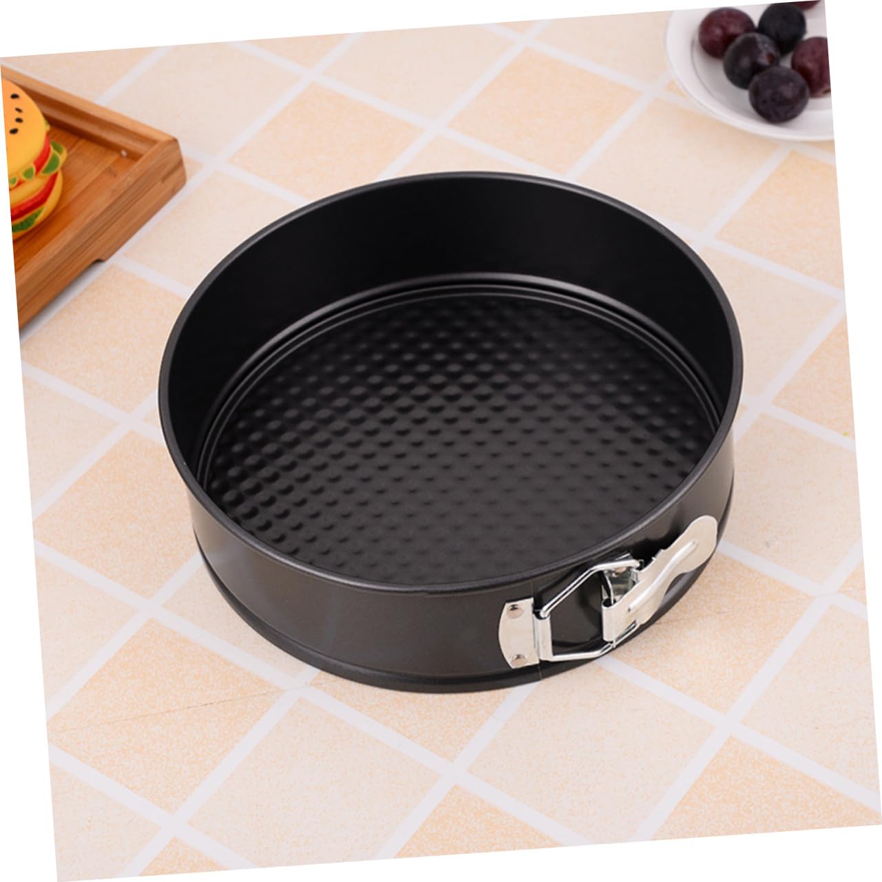 ERINGOGO 6 Piezas Moldes Redondos para Tartas con Cierre Antiadherentes de Acero al Bandejas para Hornear con Base Resistentes y Fáciles de Limpiar para Repostería Casa y Celebraciones
