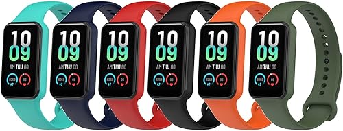 Miniatura 1 de Chofit Bandas compatibles con Amazfit Band 7, correa deportiva de TPU suave, correa de repuesto Amazfit 7 Smartwatch para mujeres y hombres, paquete