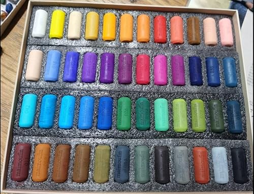 MAIMOUFIN Pastéis macios para artistas, pastéis de giz altamente pigmentados, 48 cores vibrantes, su