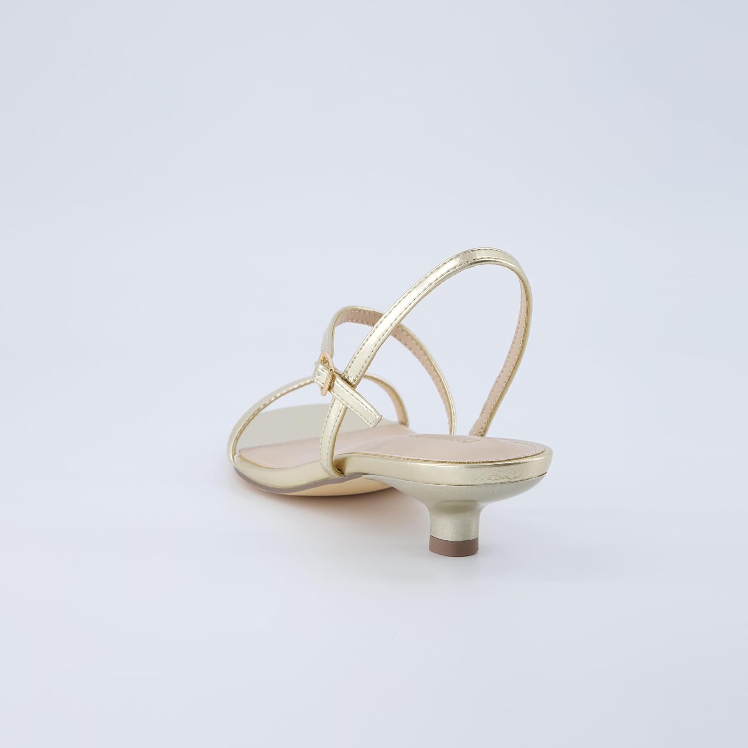 CUSHIONAIRE Soprano Women’s One Band Kitten Heel with Ankle Strap – Minimalist Dress Sandal with Memory Foam & Strappy Silhouette - Image 5