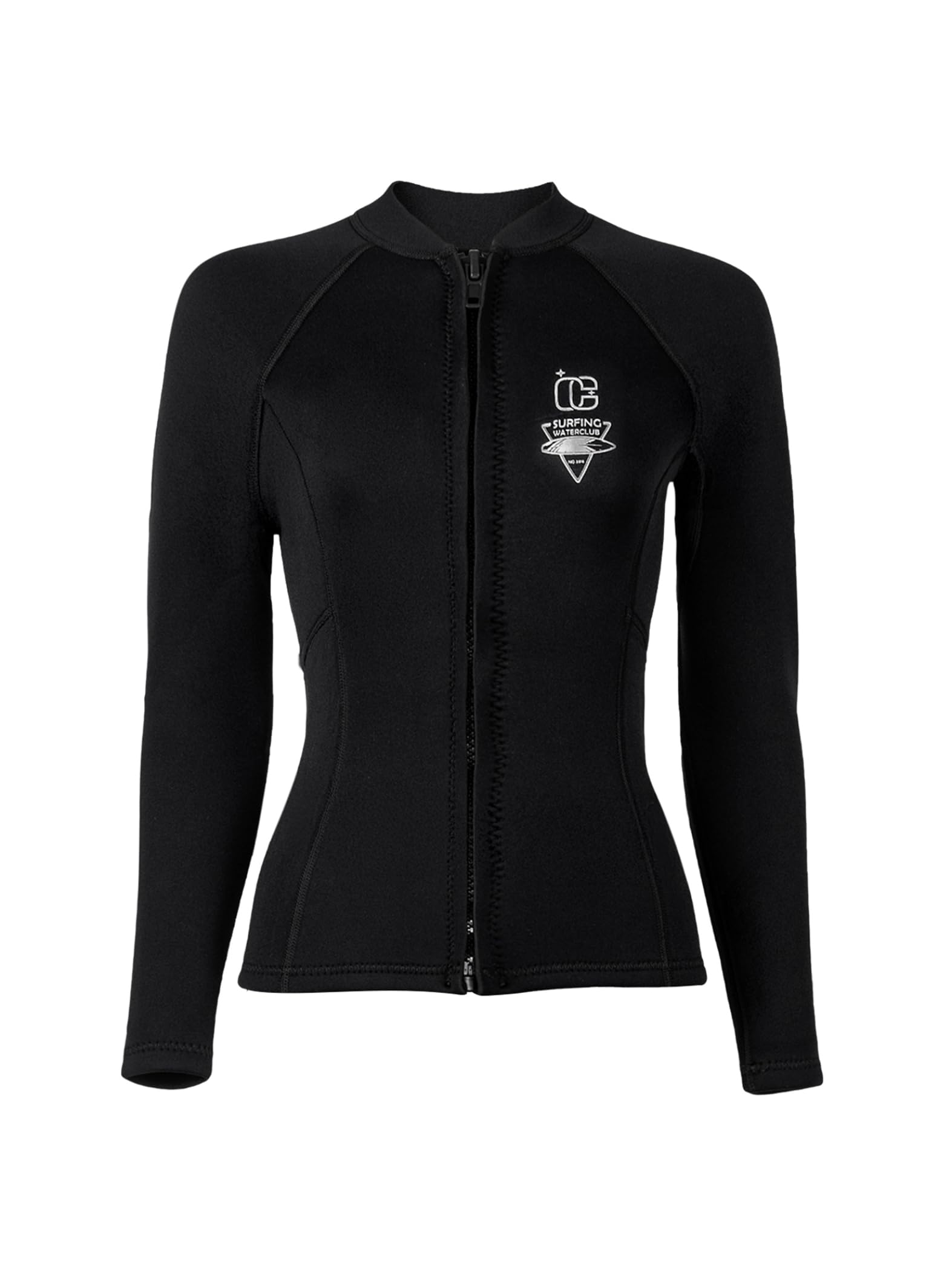 Chaqueta de neopreno para mujer, traje de neopreno de 3 mm, chaqueta de buceo de manga larga para buceo, surf, snorkeling, natación