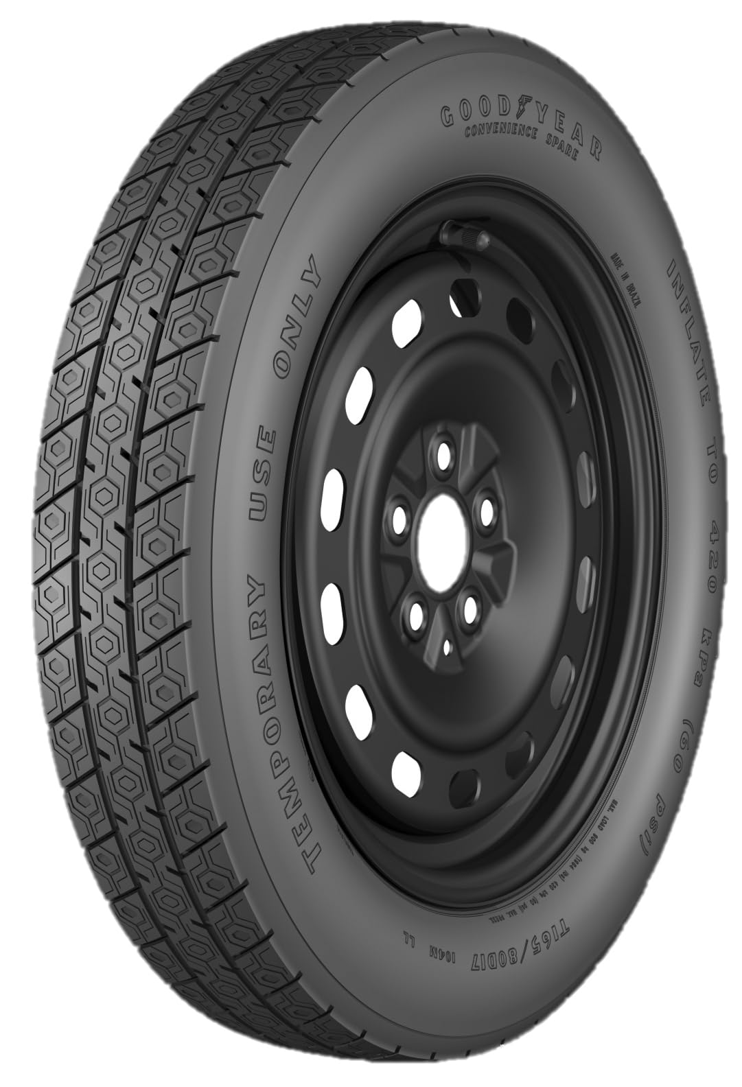 Amazon.com: Goodyear Convenience Spare All-Season T145/80D17 LL 97