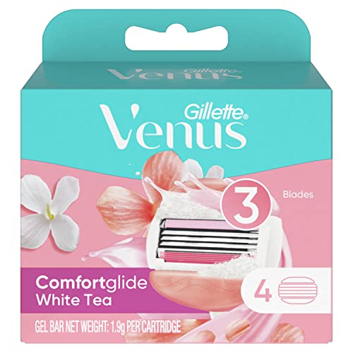 Venus Gillette Venus Comfortglide White Tea Refill Blades 4Count 4 count