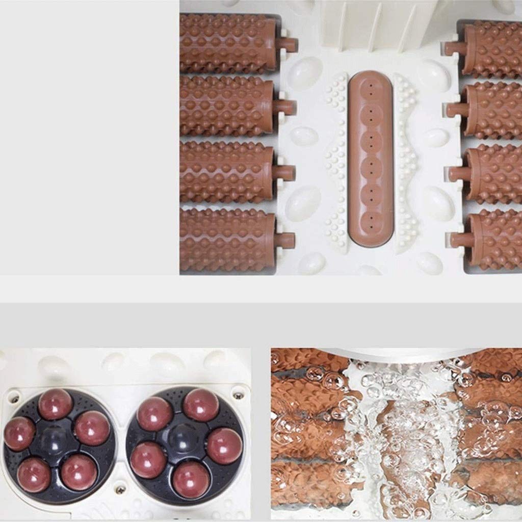 Masajeador de Baño de Spa para Pies con Control de Temperatura, Rodillos Y Pantalla para Aliviar el Estrés en Los Pies