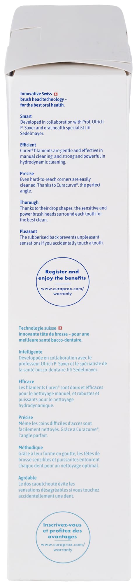 Curaprox Brosse à dents Sonique Hydrosonic Pro – Pour Dents Sensibles, Implants et Appareils Orthodontiques/Nettoyage professionnel à Domicile/Set avec Trois têtes de brosse/Conçu en Suisse