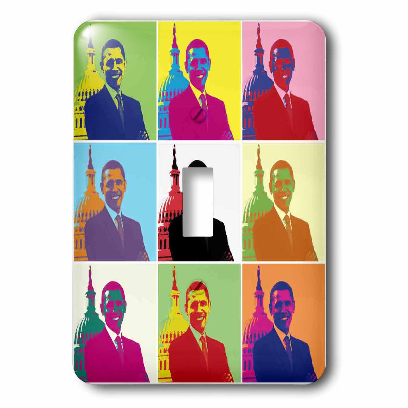 Interrupteur à bascule Obama Pop Art 3dRose idée cadeau insolite