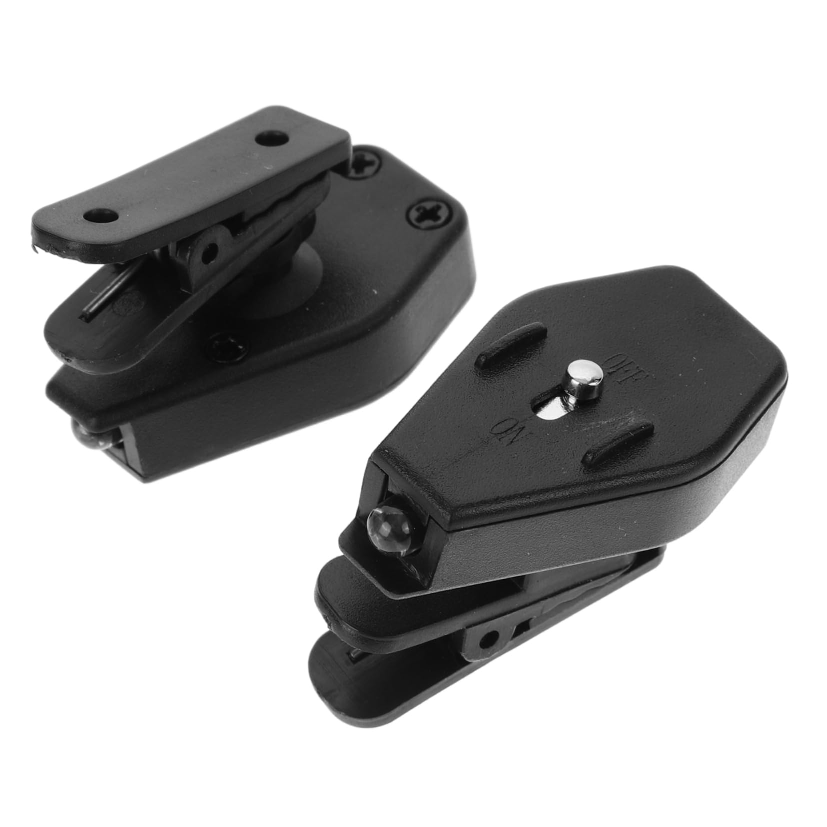 Homoyoyo 2pcs Led Eyeglass Clip Lights Portable Lamp for Night Fishing Lightweight Plastic Book Light for Glasses for Camping and Travel
