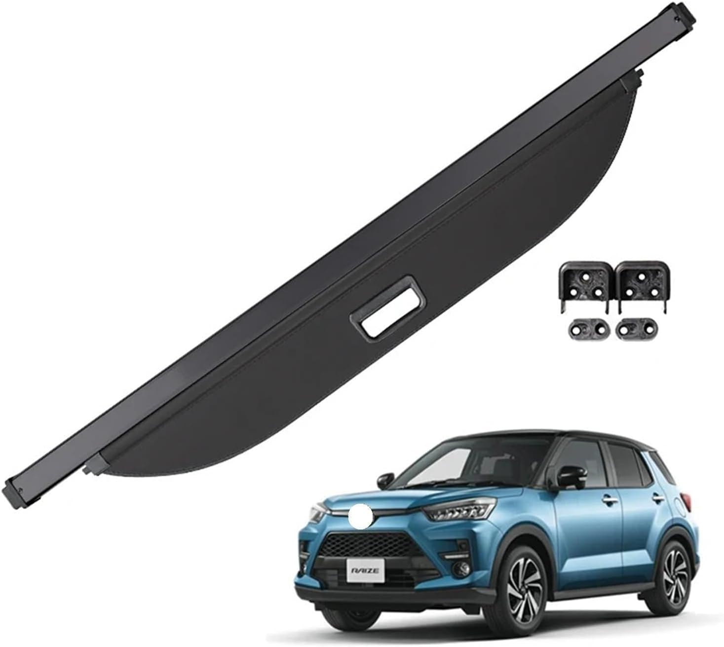 for Toyota RAIZE Retractable Trunk Cargo Cover Parcel Rack Waterproof Shield Privacy Auto Accessories