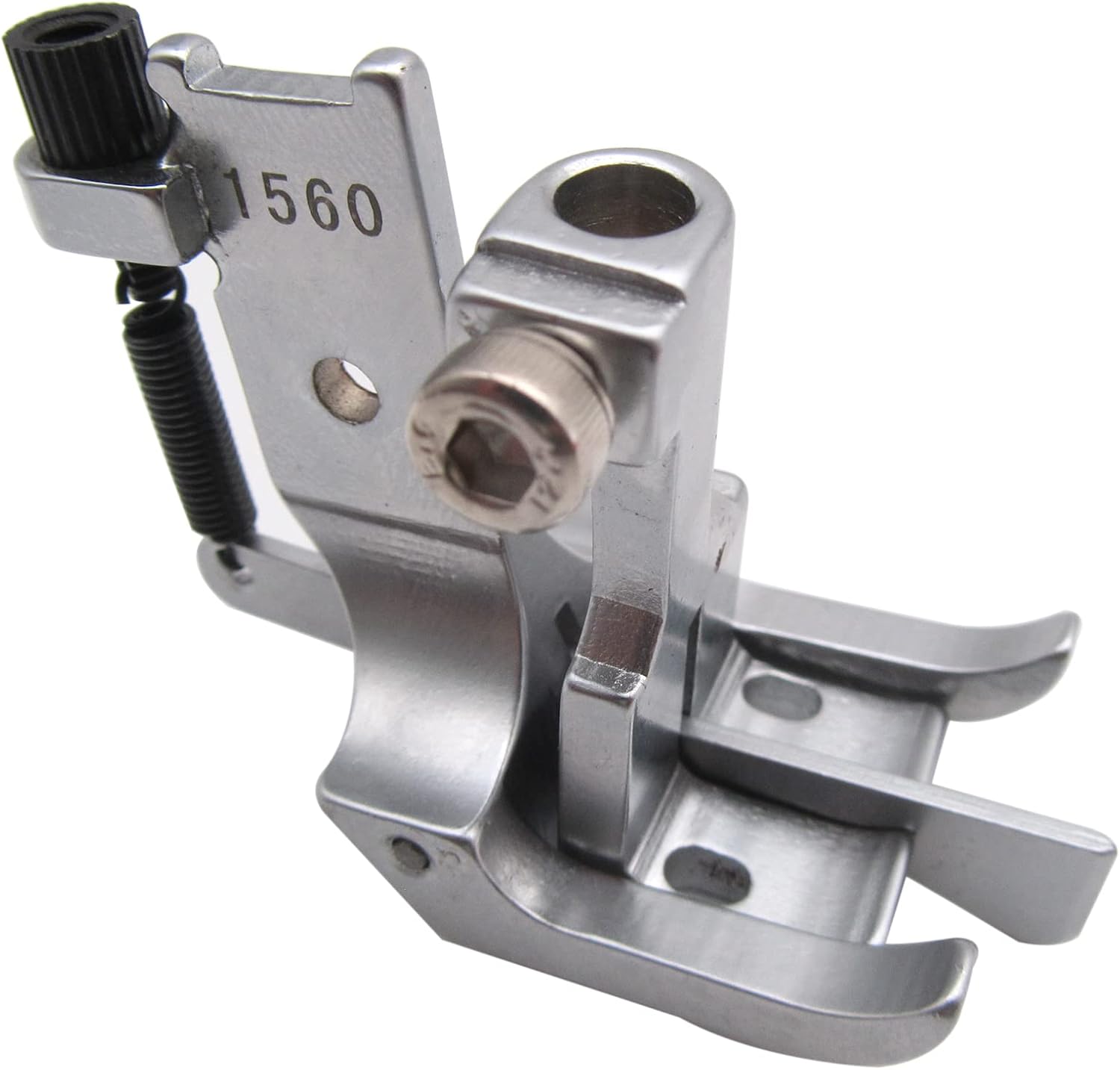 CKPSMS Brand - 1SET #PF-1560 Double Needle Walking Foot with Center Guide Compatible with/Replacement for JUKI Brand LUH-526 LU-1560 Singer Brand 112W139 (1/4")