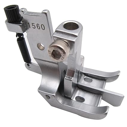 CKPSMS Brand - 1SET #PF-1560 Double Needle Walking Foot with Center Guide Compatible with/Replacement for JUKI Brand LUH-526 LU-1560 Singer Brand 112W139 (1/2)