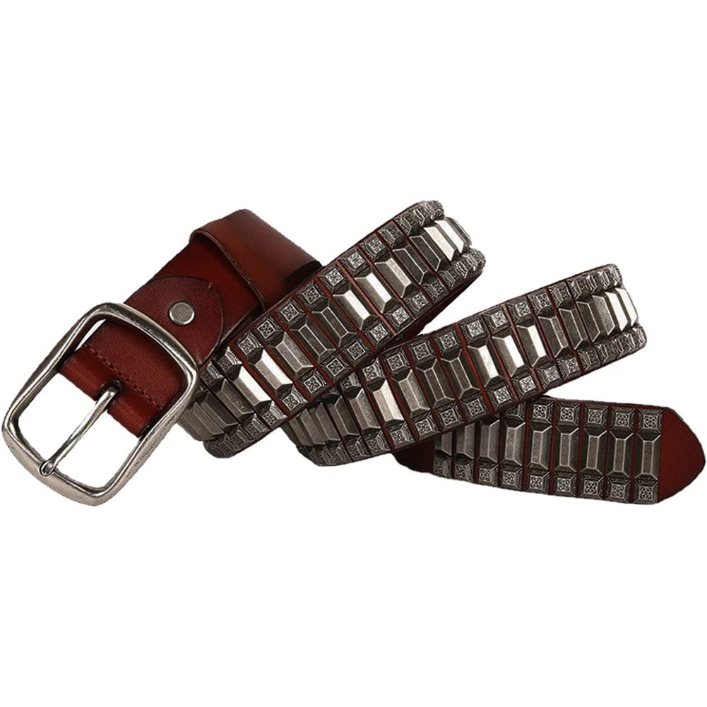 Ceinture pour cowboy en cuir authentique et rivets en métal cadeau idéal homme