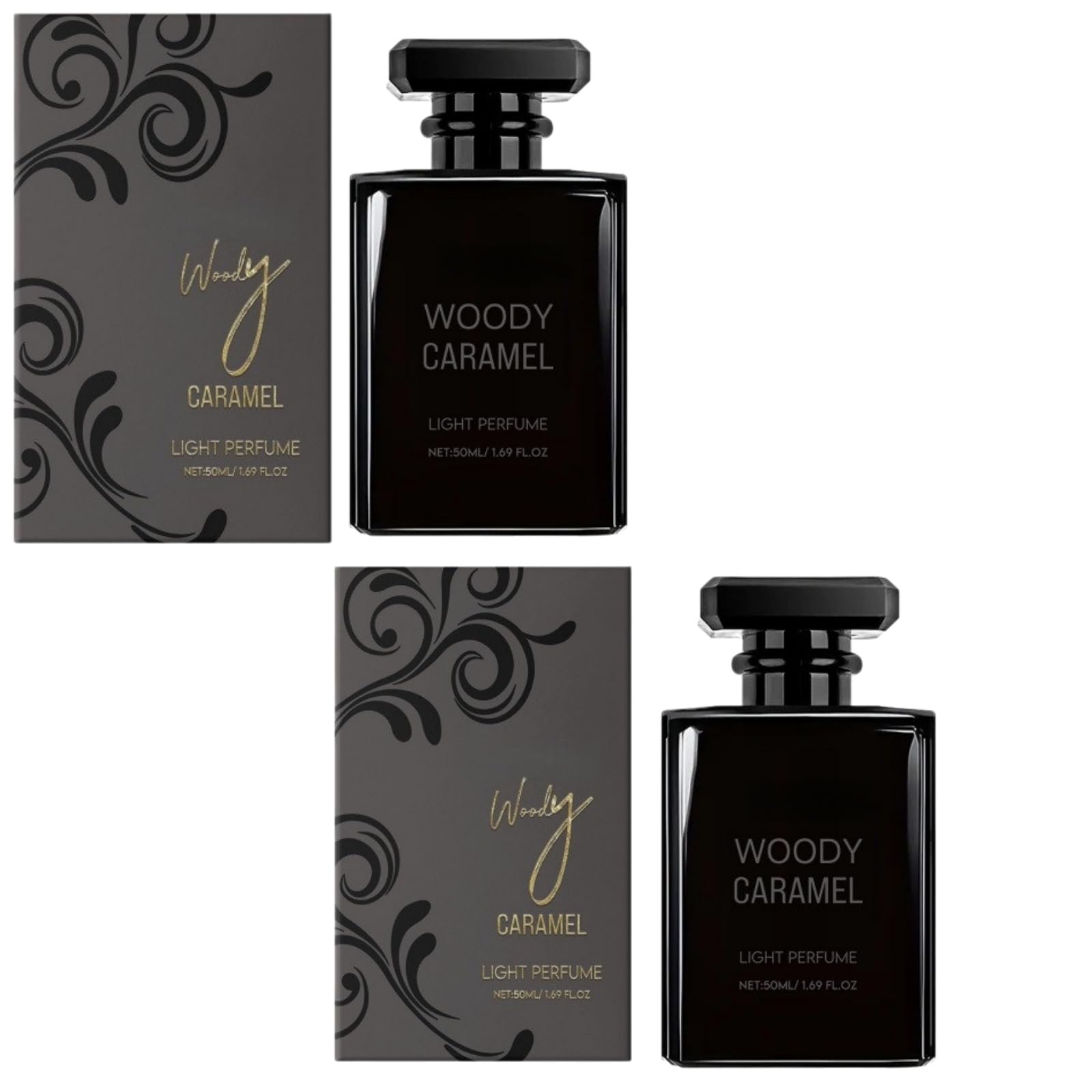 Intense Gourmet Caramel, Vanilla & Musk Fragrance - Long Lasting Wake - Luxury Gift Idea Caramel Eau De Parfum 50 ml