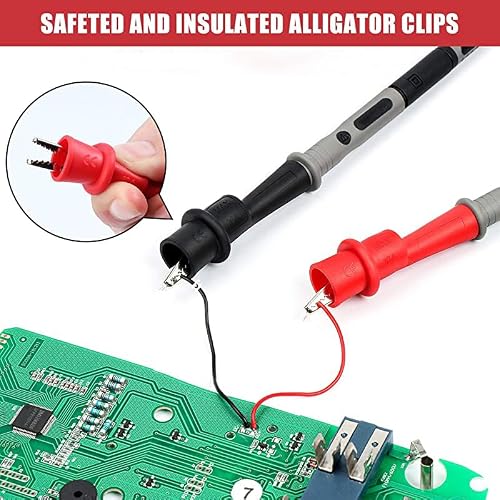 Thuchopy 1000V 20A multimeter Leads & 2PC 1000V 10A Crocodile Clips Multimeter Test Leads