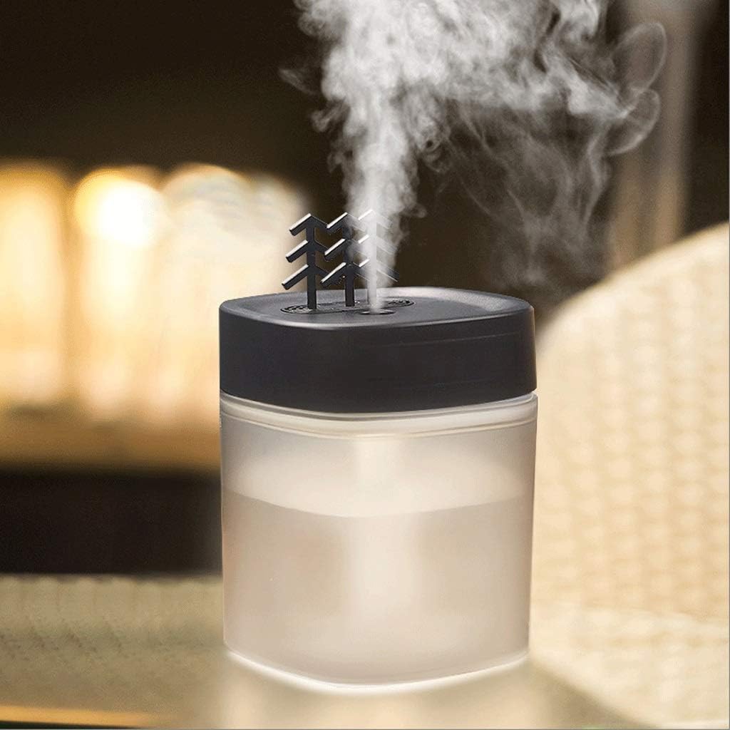 Humidifiers Humidifier Small USB Portable Home Dormitory with Student Aromatherapy Machine Head Night Light Bedroom Bed Purification Air Office(Black)