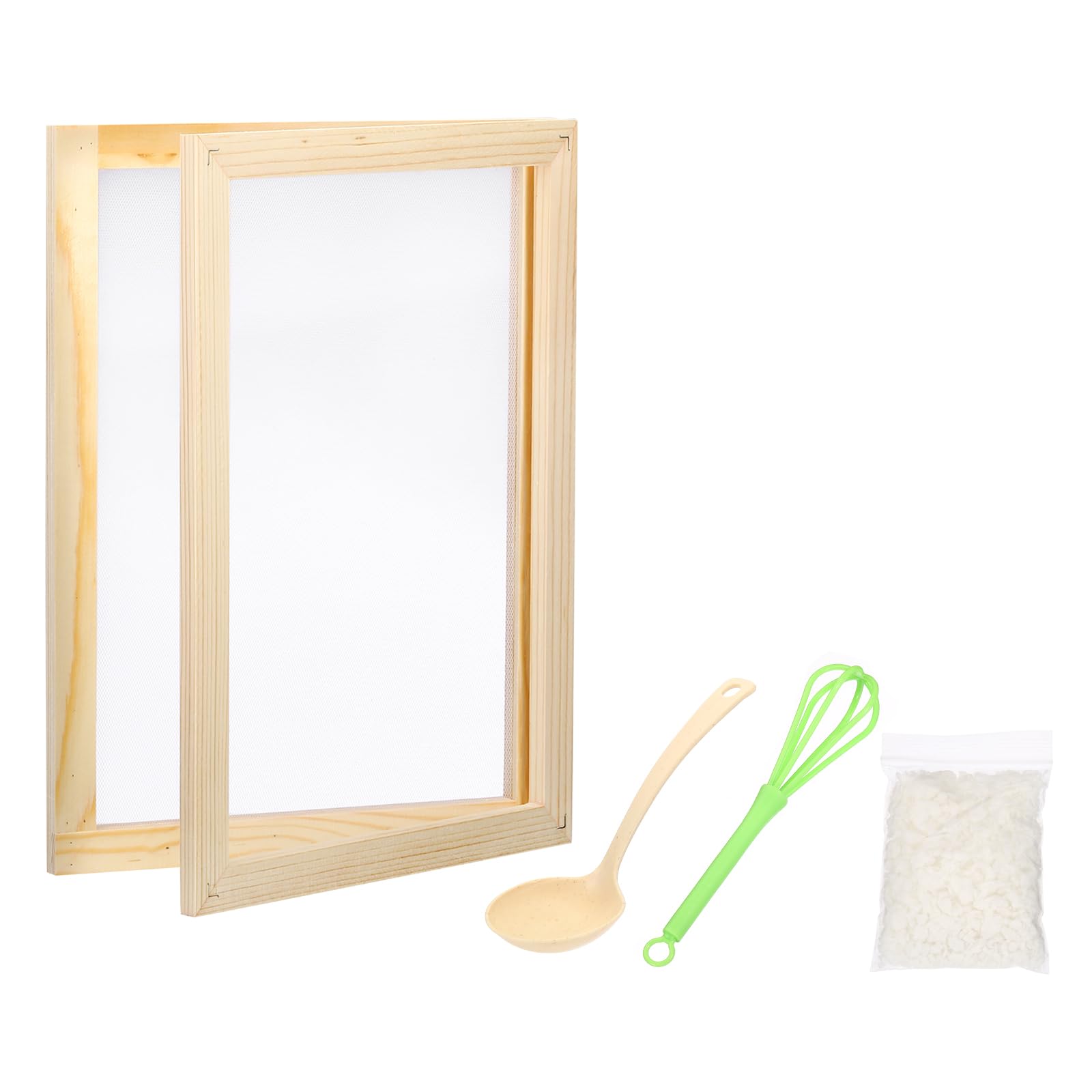 PATIKIL A4 Sizes Wooden Paper Making Screen Set