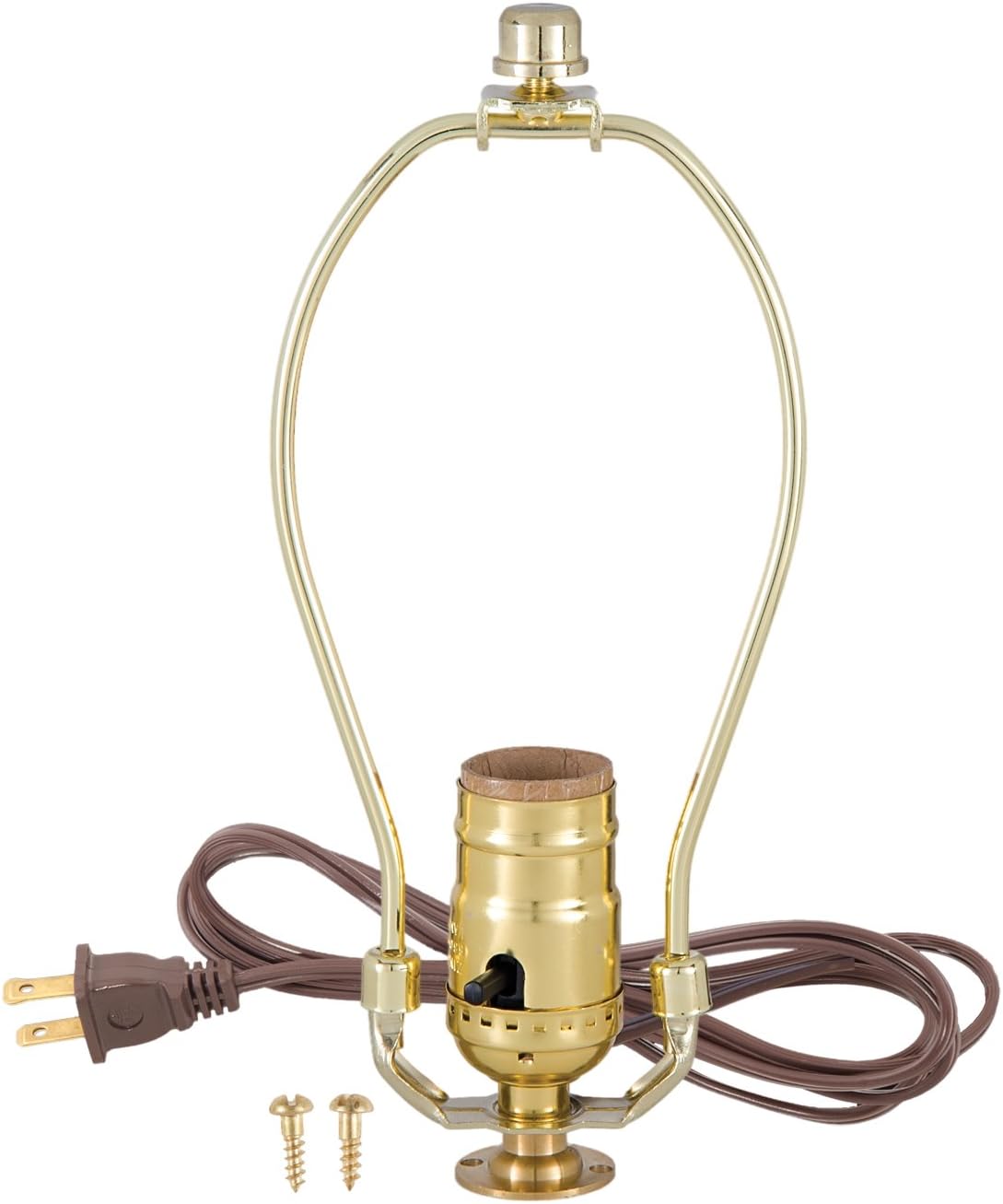 B&P Lamp® Flange Base Make-A-Lamp Kit with a 6 Inch Harp