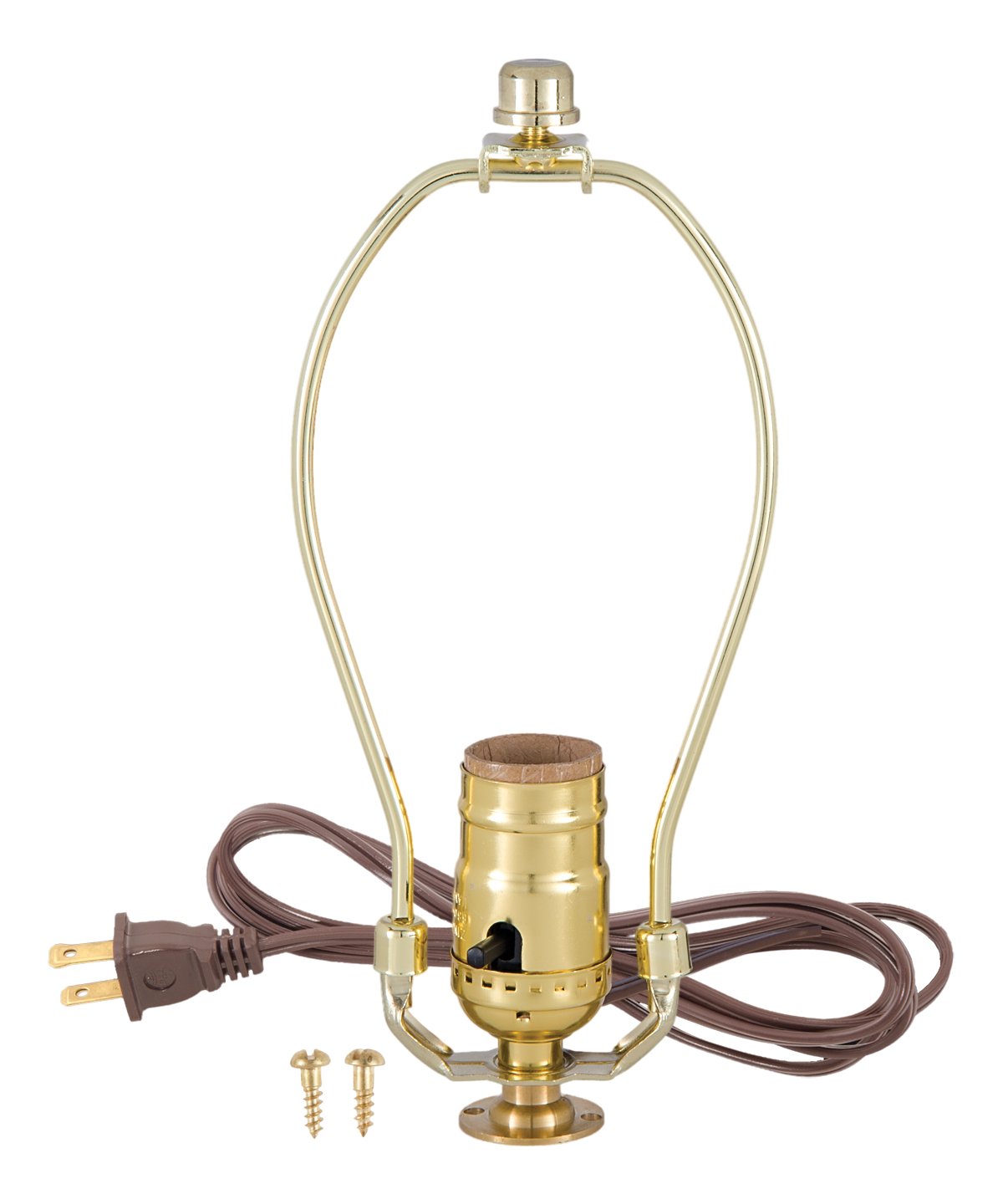 B&P Lamp® Flange Base Make-A-Lamp Kit with a 10 Inch Harp