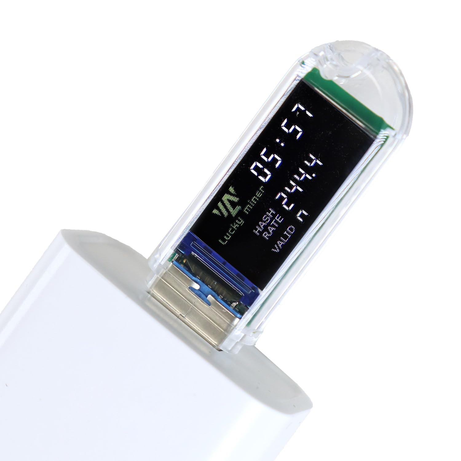Lucky Miner LV03 USB Bitcoin Miner - 250KH/S Solo ASIC Device, 1W Low-Power, 2.4G WiFi, Mini Display, Phone & Laptop Compatible — view 5