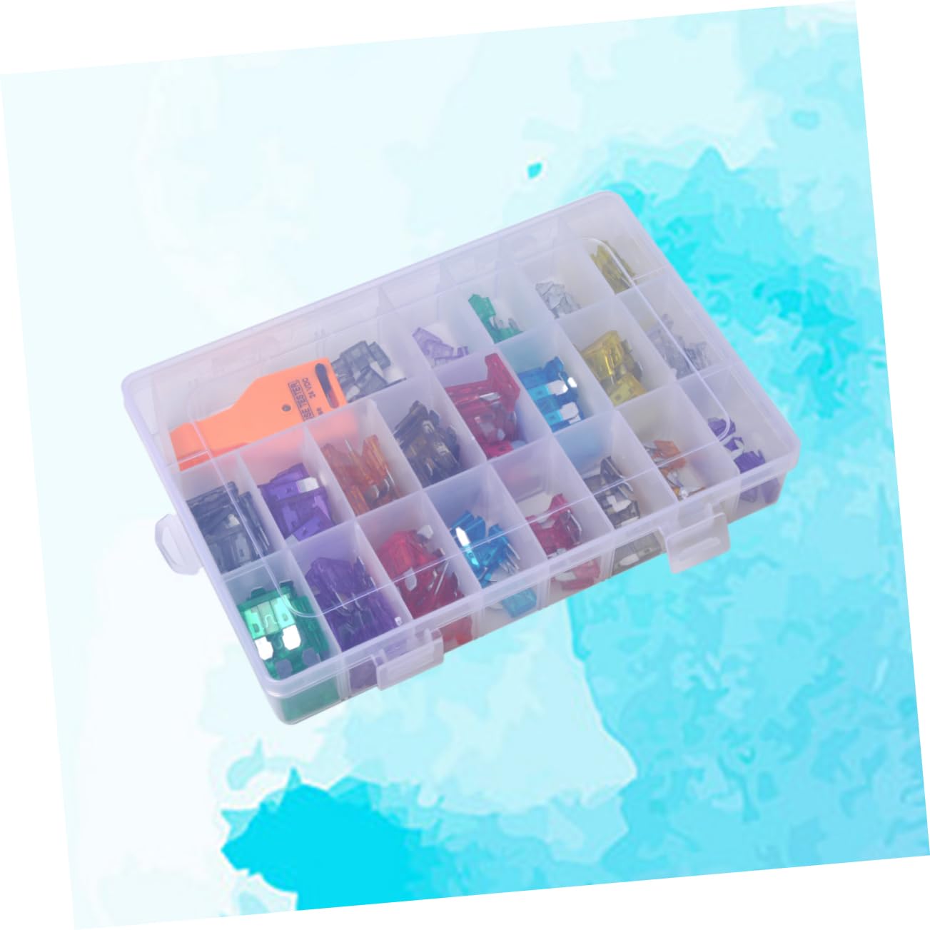 OUNONA 169pcs Car Assortment Kit Fuse Tester Includes Medium and Small Sized Fuses Coded Protection for Circuit and Overload for Dc Vehicle Electronics