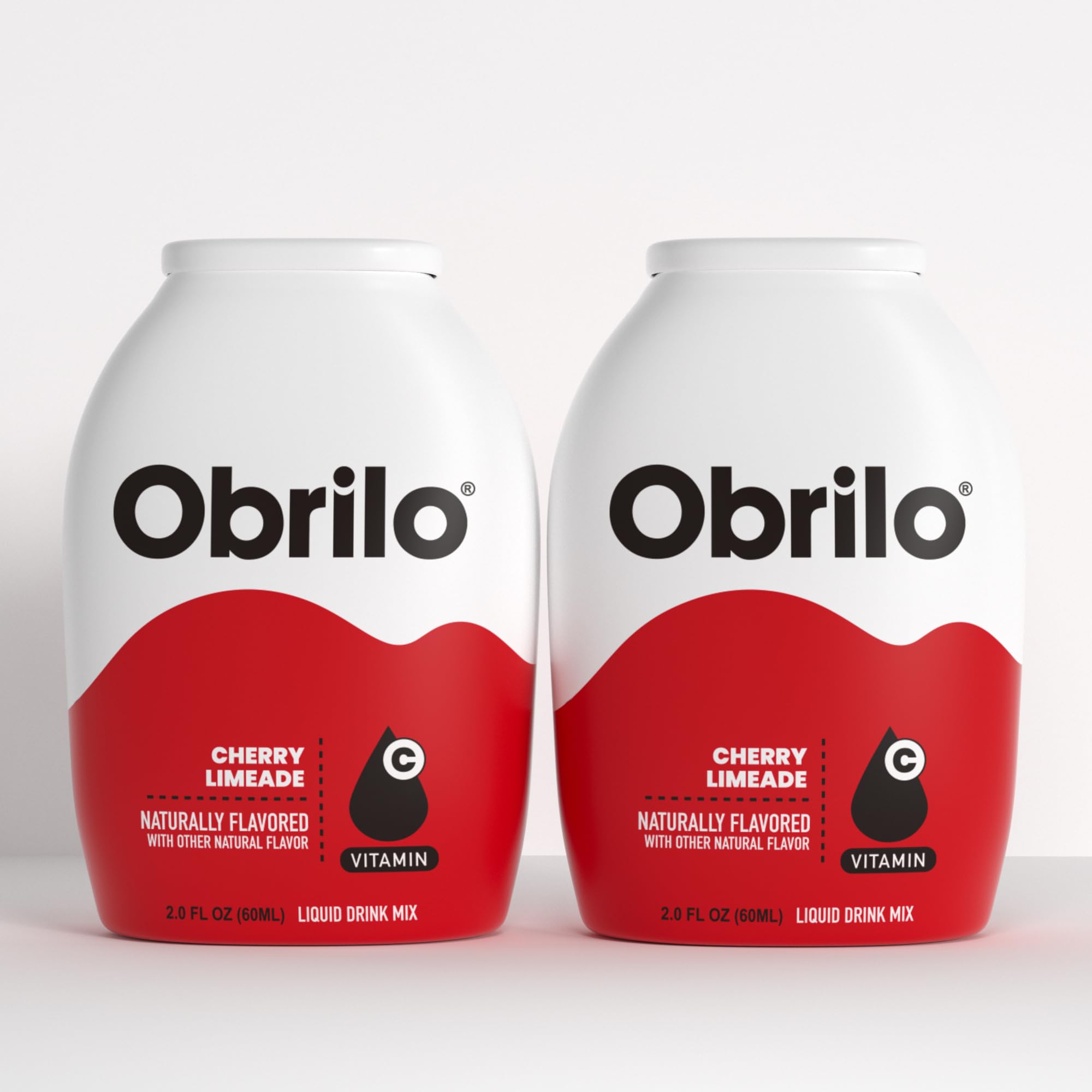 Obrilo Water Enhancer Liquid Flavoring Drops - ZERO Sugar/Calorie, Dye Free, Naturally Flavored Drink Syrup, 2.0 fl oz x 2 Bottles for Kids & Adults (