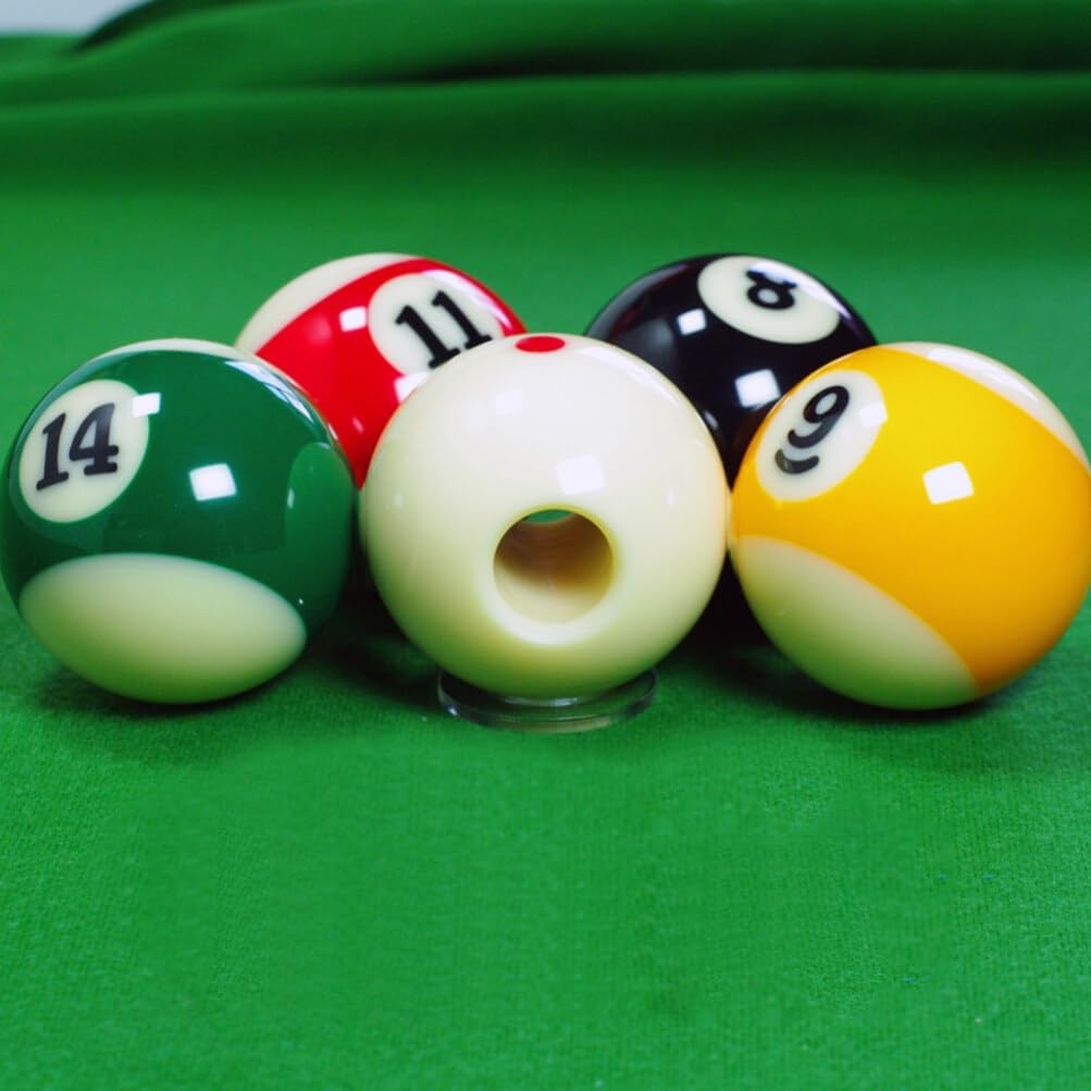 Sosoport Billiards Cue Balls with Dots Pattern Replacement Billiard with Base Training Billiard Accessories