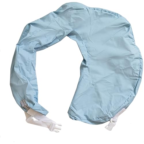 My Brest Friend Original Nursing Pillow Cover - Slipcovers For Baby - Vinyl, Adjustable Fit, Easy Care, Durable - Original Nursing Pillow Not Included, Blue