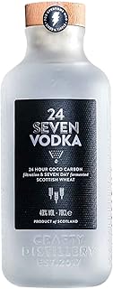 24SEVEN Premium Vodka by Crafty Distillery - Vodka 70cl (40% ABV) - Multi-Award Winning Distillery - Pure & Smooth Scottish Vodka - Produced with Soft Cream Soda, Light Toffee and Subtle Biscuit Notes