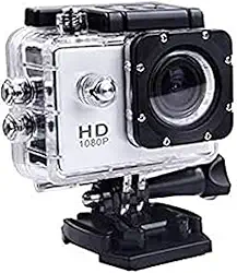 Câmera Esportiva 4K Ultra HD Wifi, À Prova D'Água até 30 Metros, Tela LCD, Ideal para Esportes Radicais (Cinza)