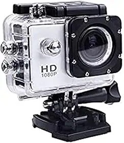 Câmera Esportiva 4K Ultra HD Wifi, À Prova D'Água até 30 Metros, Tela LCD, Ideal para Esportes Radicais (Cinza)