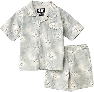 CN JEANS boys-set-for-summer-2 gray size 7/8 Years - 381-6-A