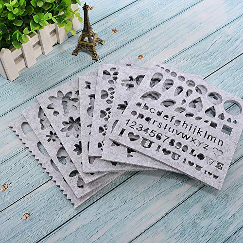 Image of Wixine 1Set 7pcs Needle Felting Applique Mold Handicraft Wool Felt Woolen Shaping Mould DIY