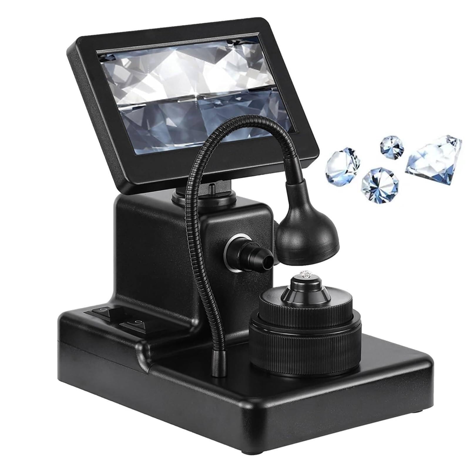 Visionneuse de ceinture de diamant 50-1000X pour lire les inscriptions laser sur écran LCD