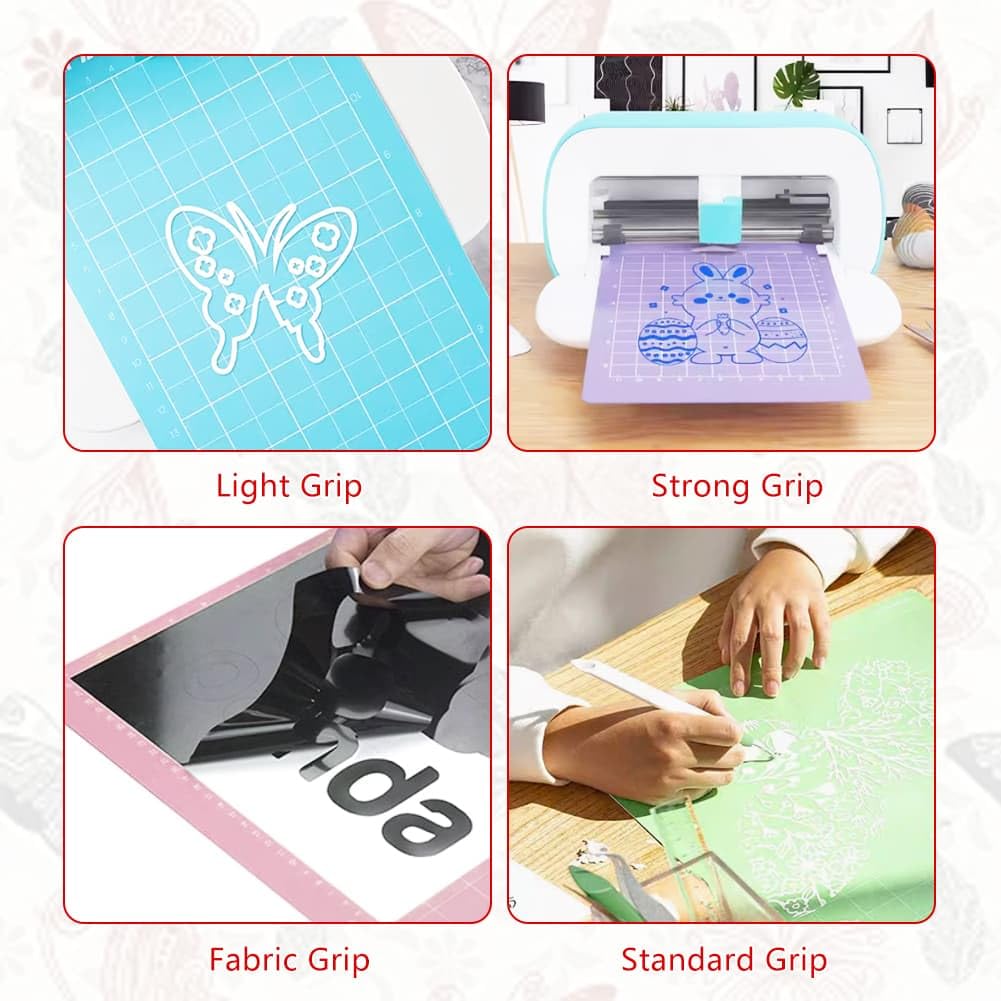 Cutting Mat for 12x24 inch Cutting Mats Set Adhesive Sticky for Maker/Explore One/Air/Air 2 with Scraper(6PCS)