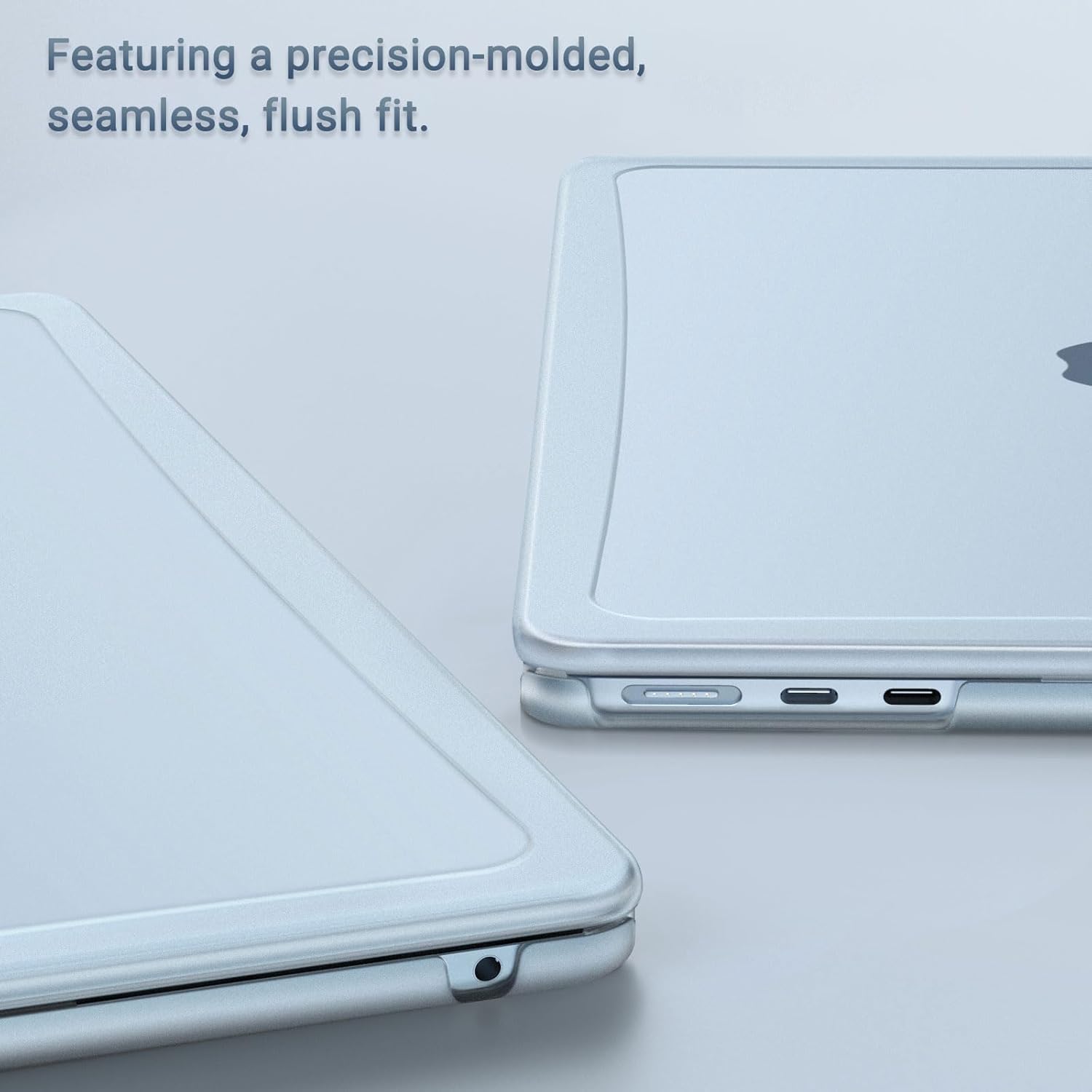 MOSISO Compatible with MacBook Air 13 inch Case 2026-2022 M4 A3240 M3 A3113 M2 A2681, 3 in 1 Kit Seamlessly Closes Shell with Reinforced Shock-Resistant Surround for MacBook Air 13.6, Sky Blue - Image 9