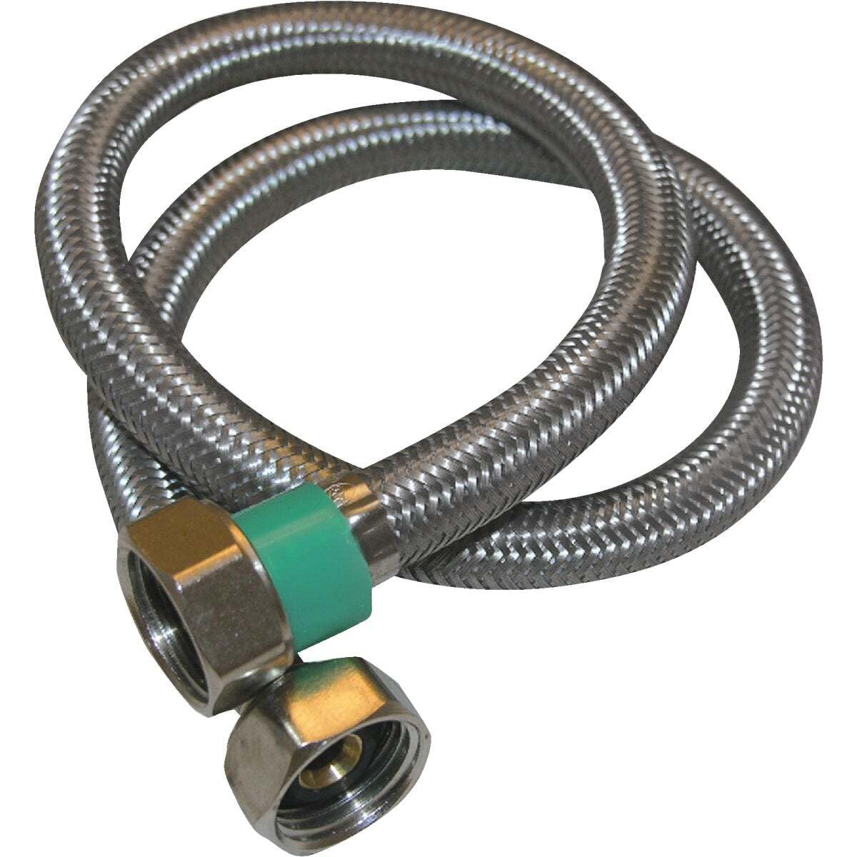 LASCO 10-0413 1/2-Inch Female Iron Pipe by1/2-Inch Female Iron Pipe by 12-Inch Flex Stainless Steel Braided with Poly Inner Core Water Supply