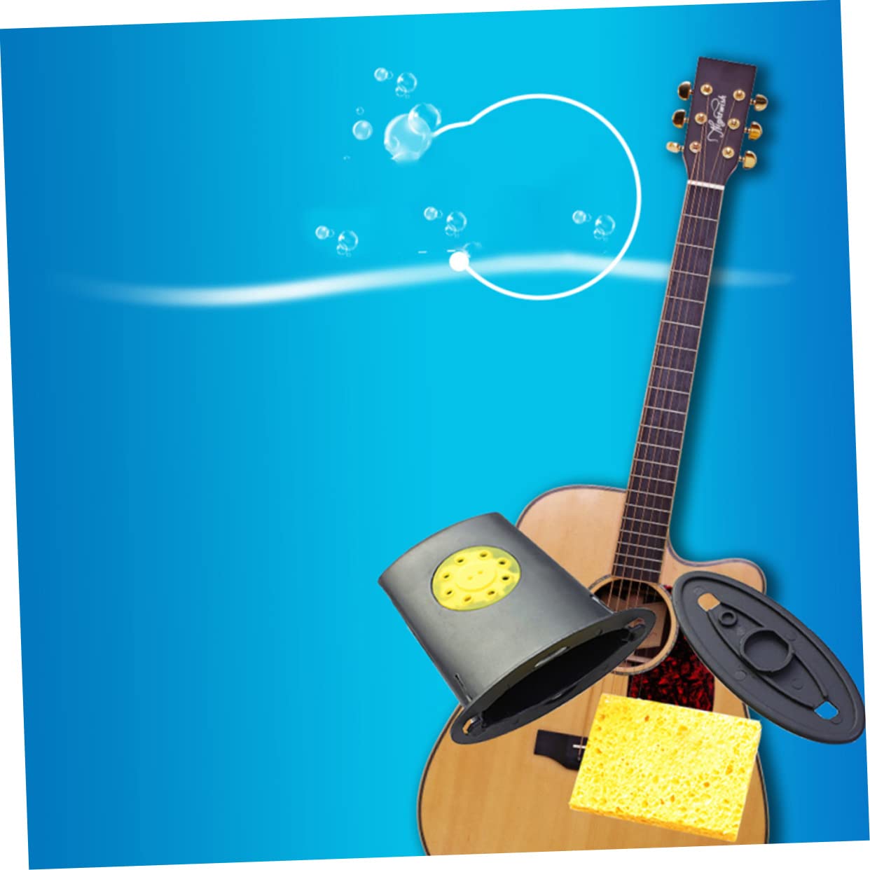 Toyvian 5 szt. krem nawilżający do gitary basowej, instrumentów muzycznych, narzędzia do nawilżania i nawilżania otworów dźwiękowych, z tworzywa sztucznego, zestaw do czyszczenia