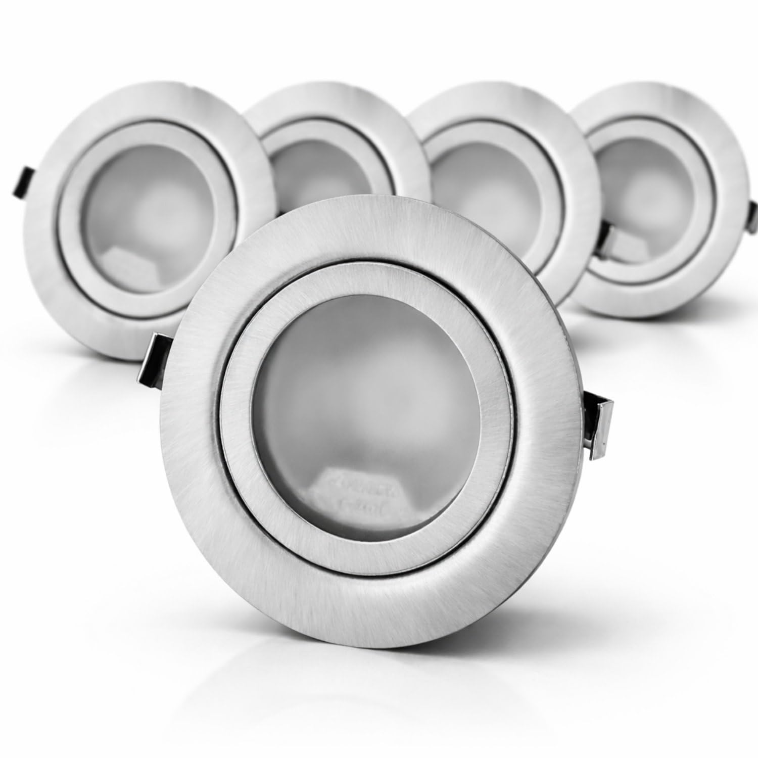 Barre de 6 spots LED orientables Errezil - Plafonnier chromé[1826