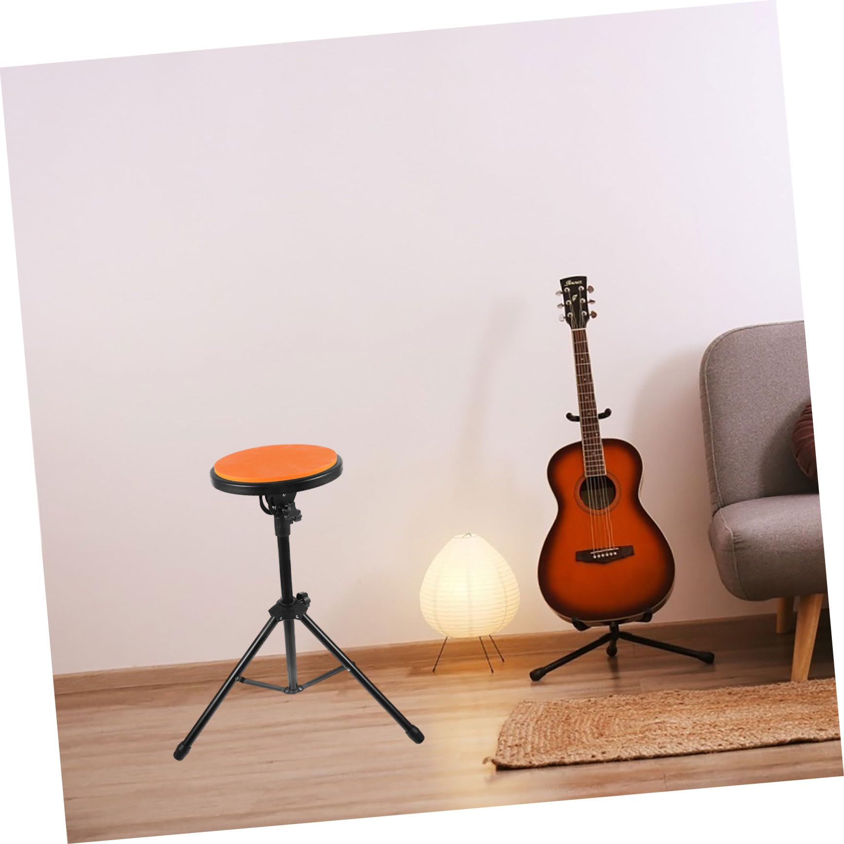 SUPVOX Set de Pad de Batería para Practicar Silencioso con Soporte Portátil, Almohadilla de Goma y Hierro, Adecuado para Bateristas Principiantes y Profesionales en Presentaciones