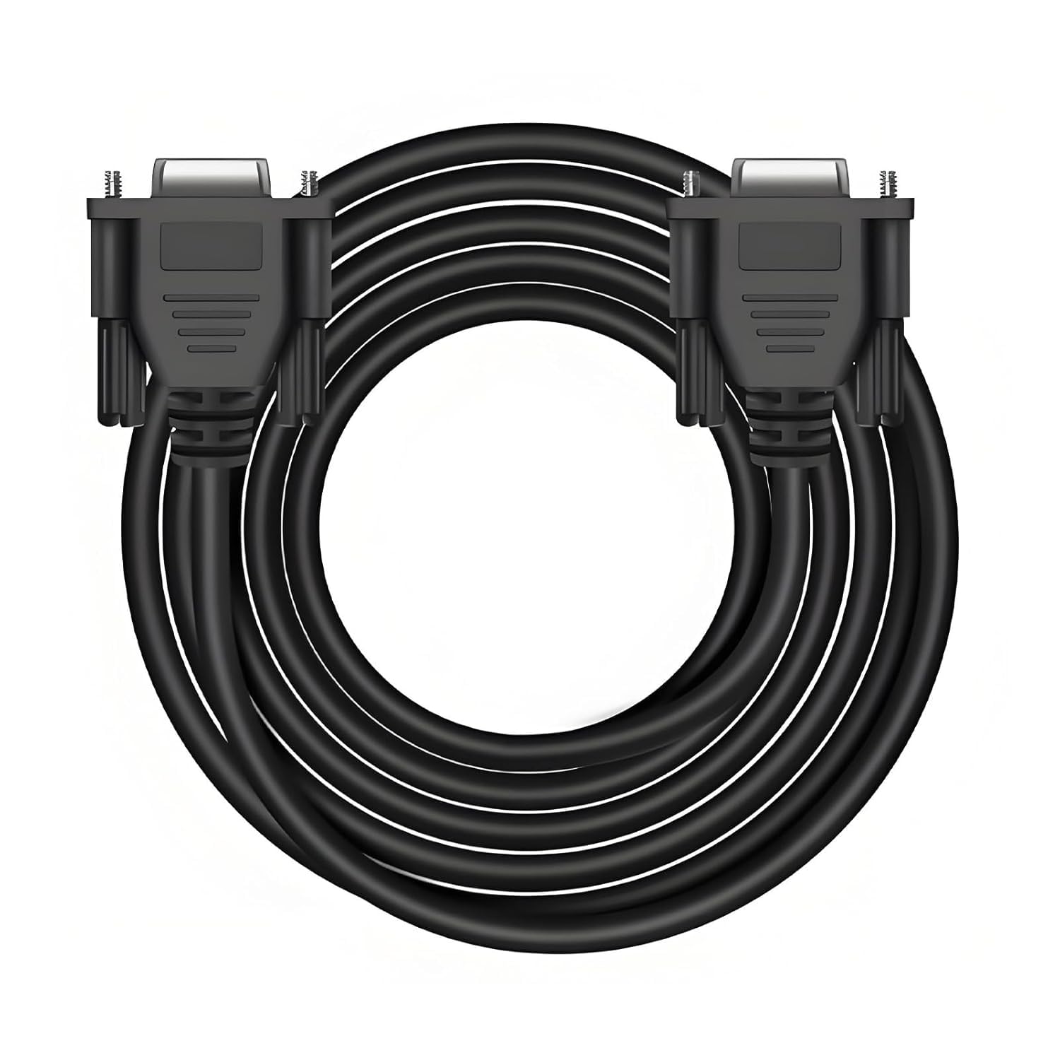 Harrisen Cavo seriale da femmina a femmina RS232, prolunga da 9 pin, 28 AWG da 3 m, connettore seriale per laptop