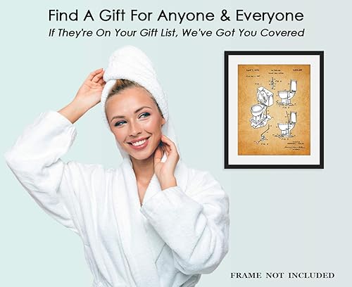 Miniatura 7 de Buzz Unplugged Toilet Patent, Vintage Pantent Design Bathroom Art - Add A Touch of Humor to Your Home with Unframed 11x14 Unique Funny Bathroom Wall