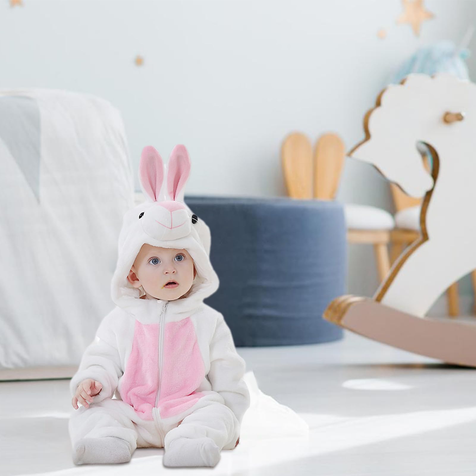 Abbigliamento Bambini Felpa Con Cappuccio Neonato Con Orecchie Da